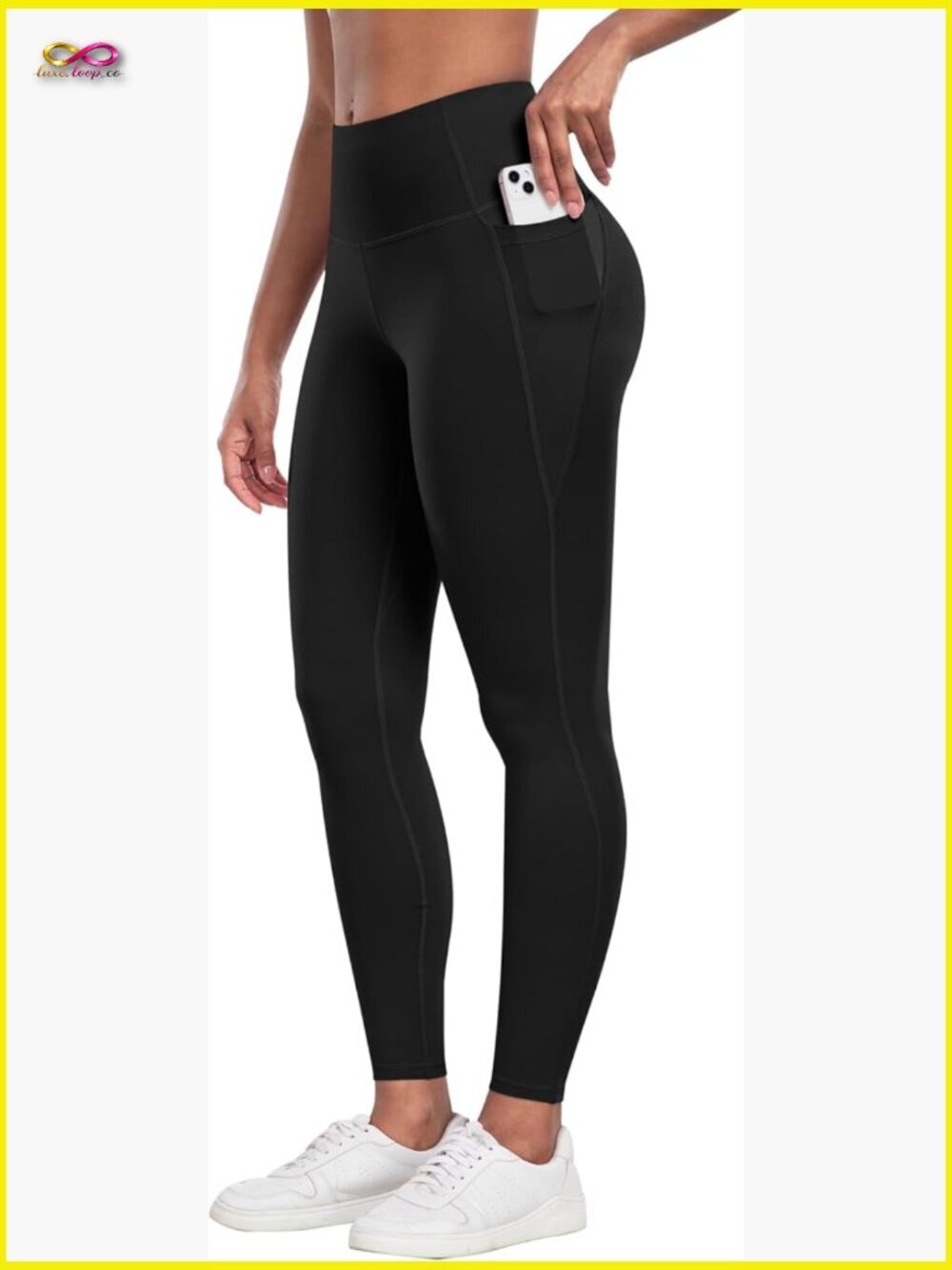 High Waisted Tummy Control Leggings with Pockets for Women Yoga Workout Pants